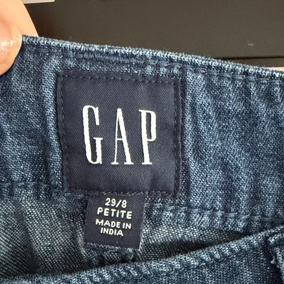 Gap Petite Denim Western Yoke Denim Midi Skirt Sz 29P - Picture 4 of 7